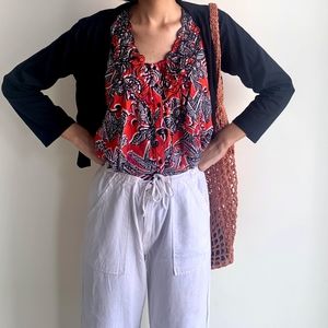 Floral print blouse